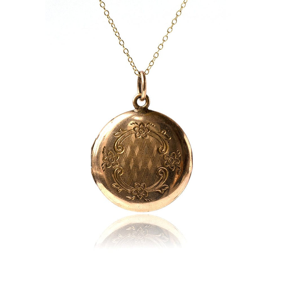 VICTORIAN Necklaces Antique Victorian Rolled Gold Locket Necklace Mayveda Jewellery