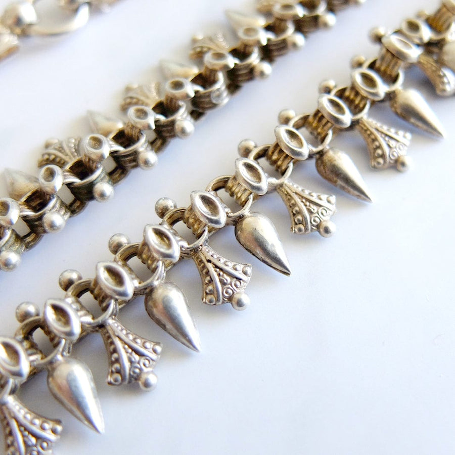 VICTORIAN Necklaces Antique Victorian Silver Locket Collar Chain Necklace Mayveda Jewellery