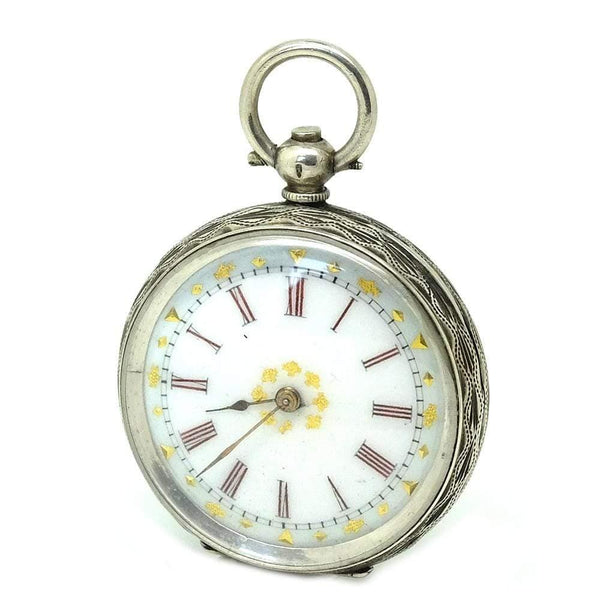 Antique sterling sale silver pocket watch