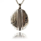 Victorian Revival Large Oval Locket Necklace