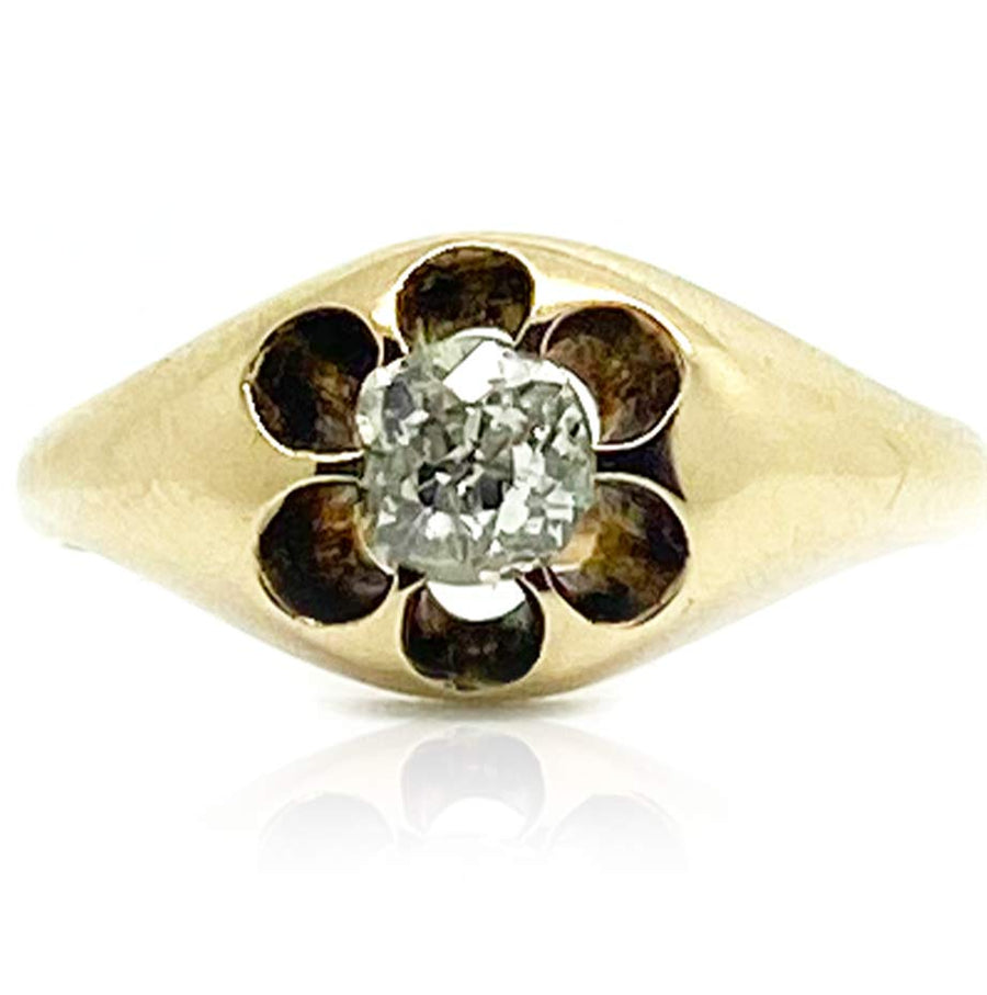 VICTORIAN Ring Antique Victorian 0.45ct Old Cut Diamond Ring