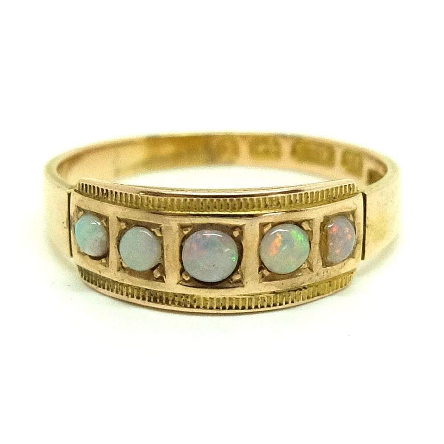 VICTORIAN Ring Antique Victorian 15ct Gold Moonstone Ring