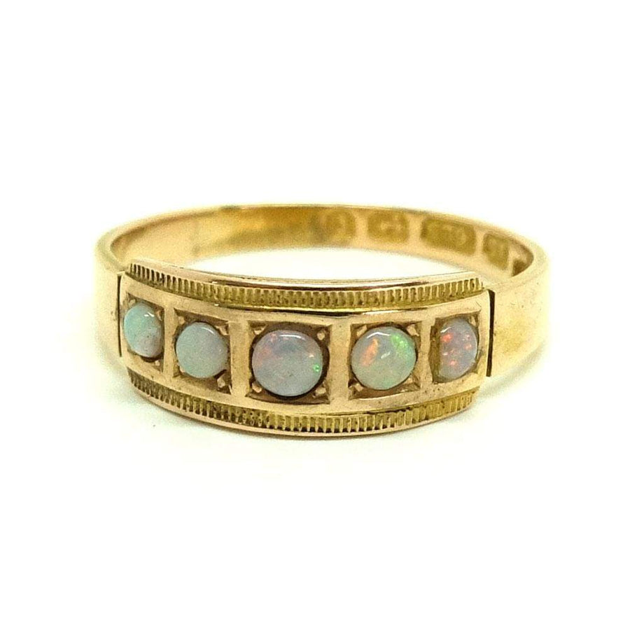 VICTORIAN Ring Antique Victorian 15ct Gold Moonstone Ring