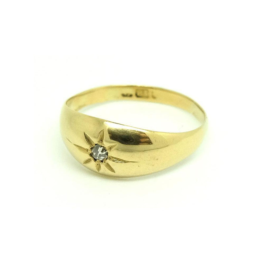Antique Victorian (1837-1901) 18ct Yellow Gold Diamond Ring