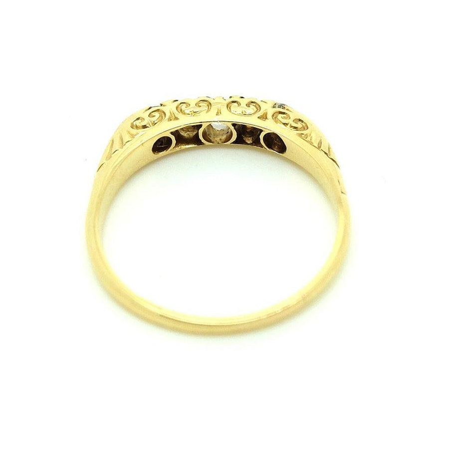 Antique Victorian 1849 Diamond & 18ct Gold Gemstone Engagement Ring | 0 / 7.5
