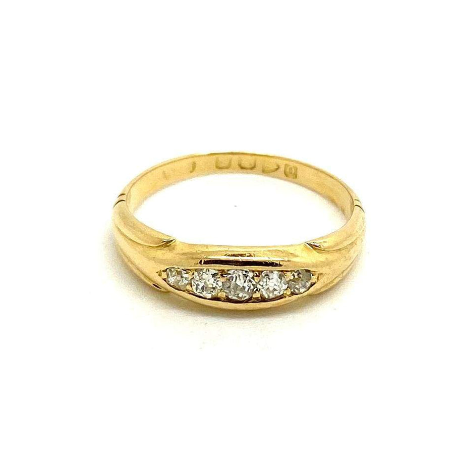 Antique Victorian 1897 Diamond 18ct Gold Ring