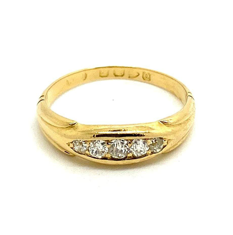 Antique Victorian 1897 Diamond 18ct Gold Ring