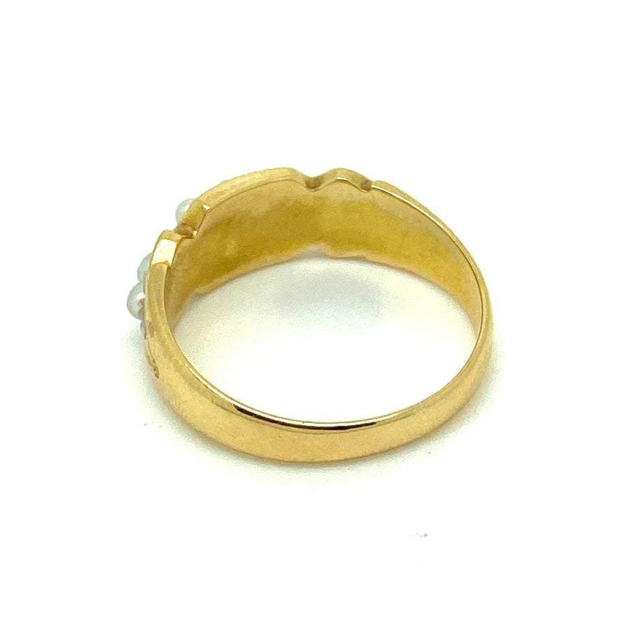 Antique Victorian 18ct Gold Pearl Ring
