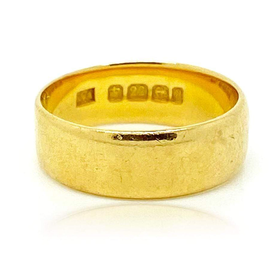 VICTORIAN Ring Antique Victorian 1900 22ct Gold Wedding Band Ring