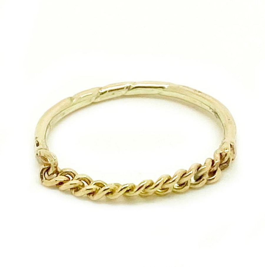 VICTORIAN Ring Antique Victorian 9ct Gold Chain Ring