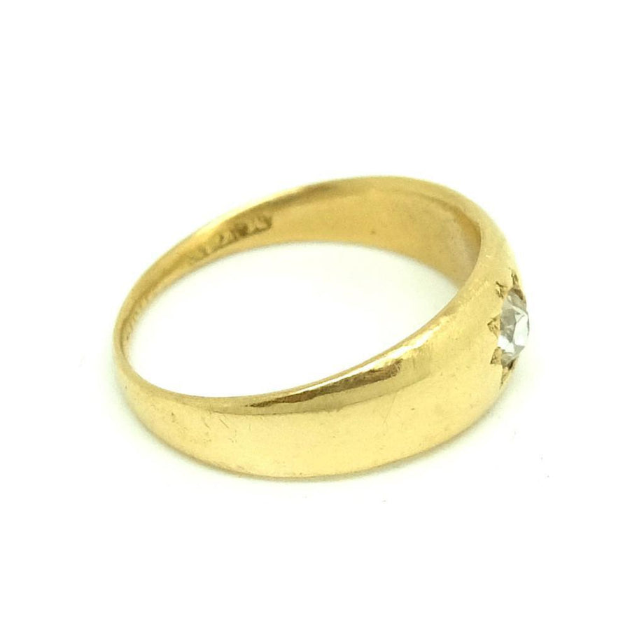 Antique Victorian Diamond 18ct Yellow Gold Ring