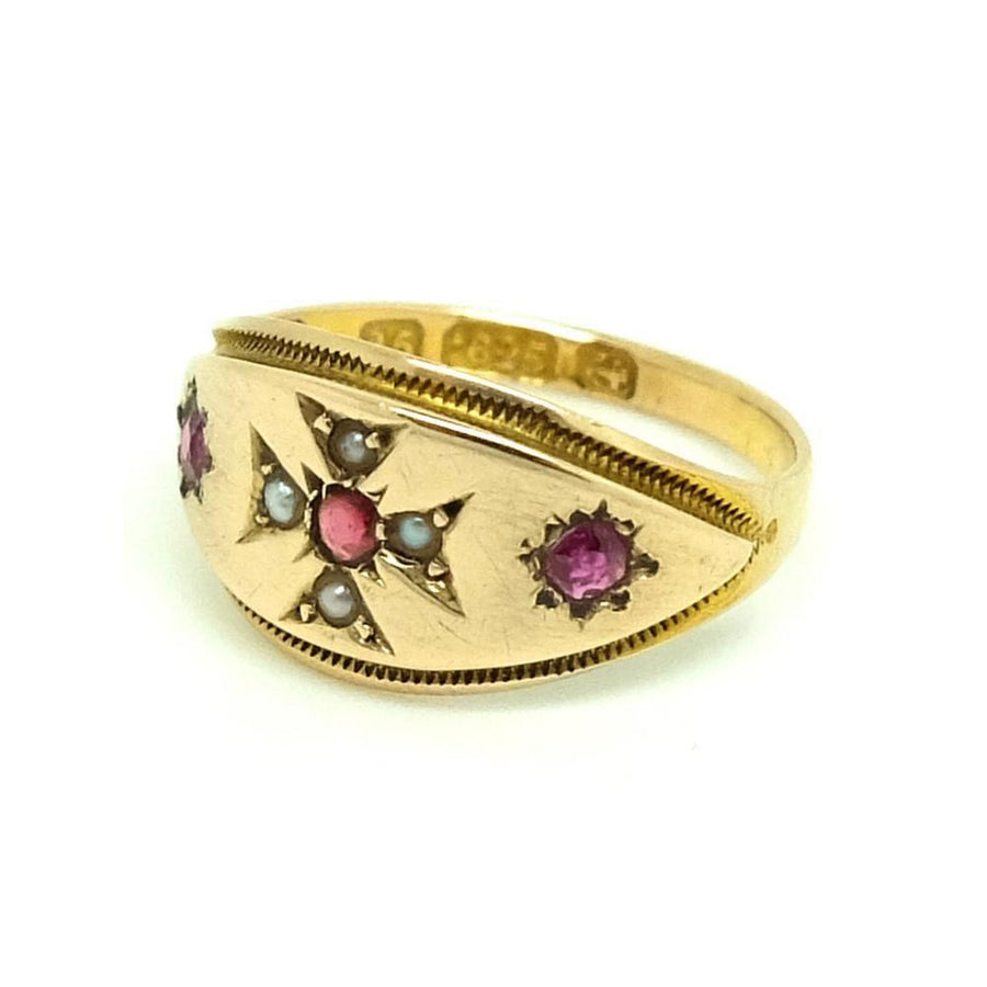 Antique Victorian Maltese 15ct Yellow Gold Pinky Ring