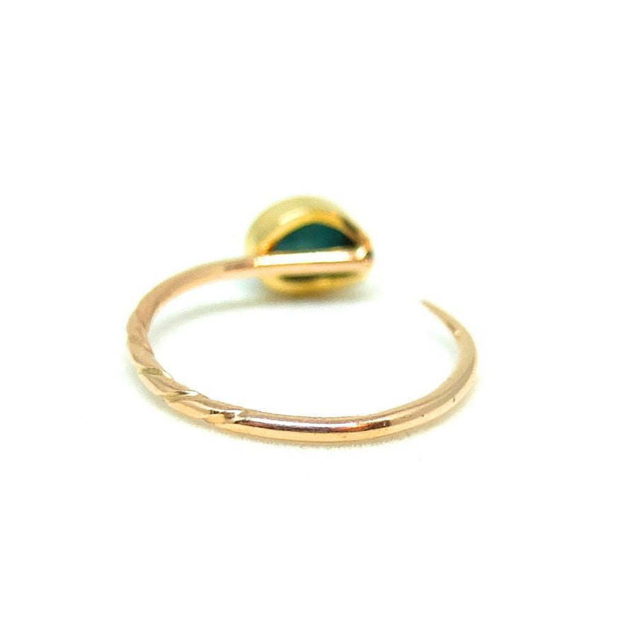 Victorian Turquoise 9ct Yellow Gold Conversion Ring