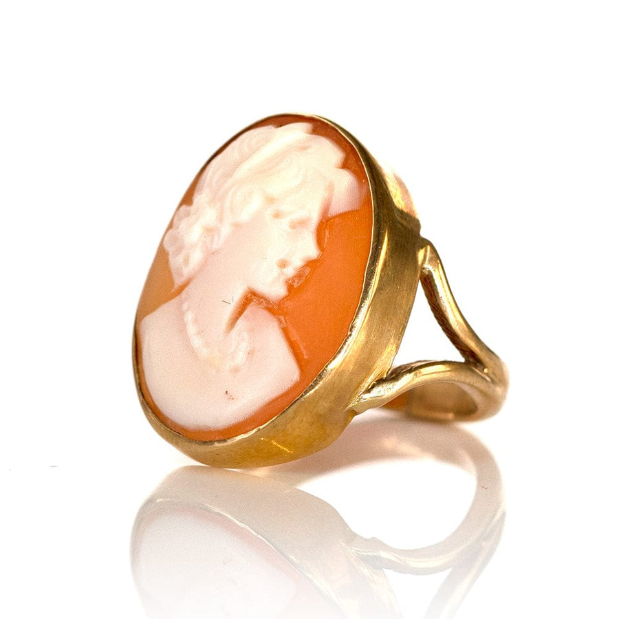 VICTORIAN Rings Antique Victorian Lady Cameo 9ct Gold Ring Mayveda Jewellery