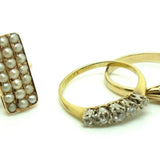 Victorian Turquoise Yellow Gold Ring (Size: N 1/2)
