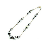 Vintage 1920s Rolled Gold Foil Glass Necklace