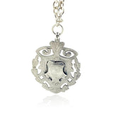 Vintage 1920s Silver Medallion Necklace