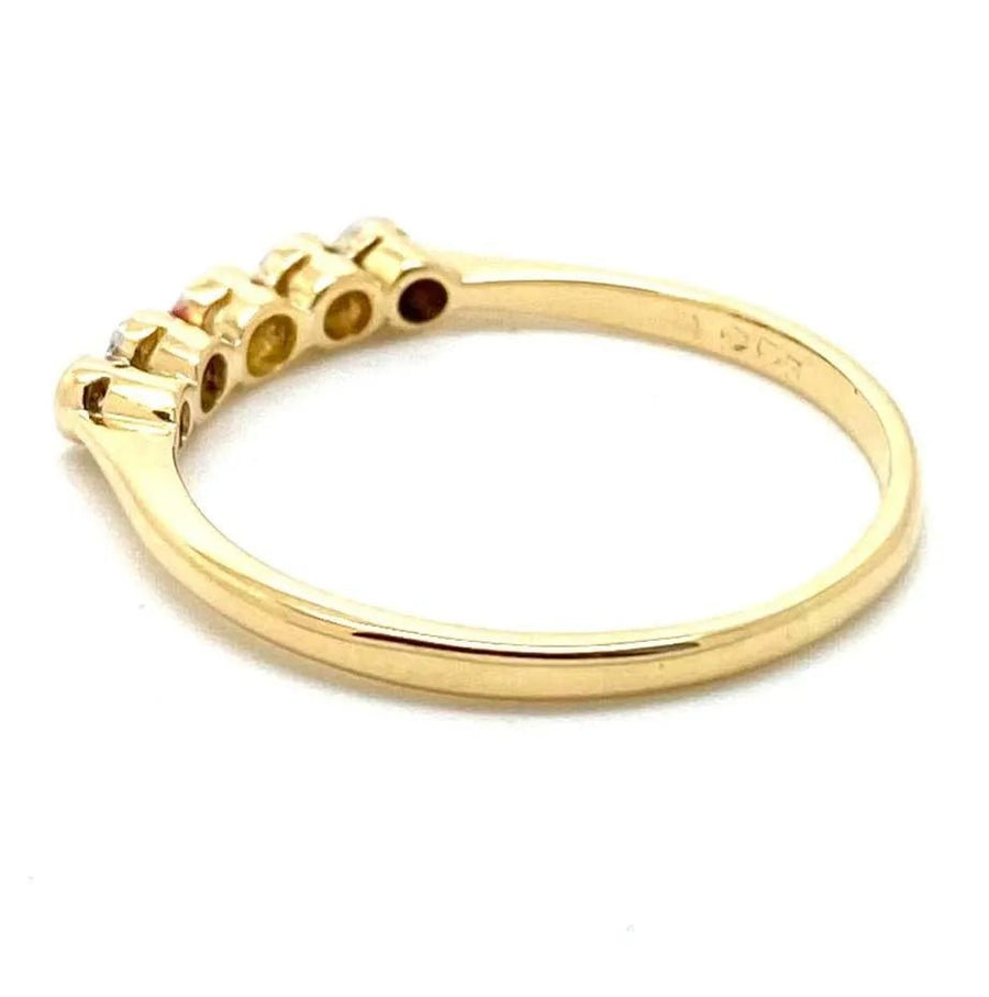 Vintage 1930s 18ct Gold Five Stone Diamond Ring