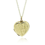 Vintage 1930s 9ct Gold Round Locket Necklace