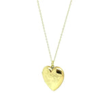 Vintage 1930s 9ct Yellow Gold Heart Locket Necklace