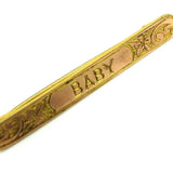 Vintage 1930s BABY Bar Brooch