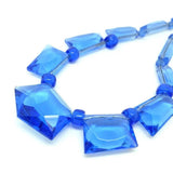 Vintage 1930s Geometric Large Glass Beaded Necklace