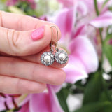 Vintage 1930s Paste Gold Drop Earrings
