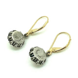 Vintage 1930s Paste Gold Drop Earrings