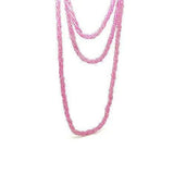 Vintage 1930s Red Glass Rolled Gold Necklace