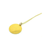 Vintage 1930s Rolled Gold Disc Necklace