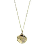 Vintage 1930s Round 9ct Gold Locket Necklace