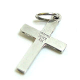 Vintage 1930s Silver Cross Pendant Necklace
