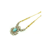 Vintage 1940's Blue Diamante Necklace