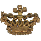 Vintage 1940s Crown Brooch