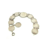Vintage 1940s Dutch Guilder Coin Silver Bracelet
