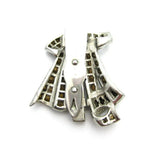 Vintage 1940s Paste Dress Clip