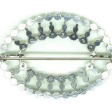 Vintage 1940s Peridot & Pearl Brooch
