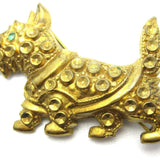 Vintage 1940s Scottie Dog Brooch