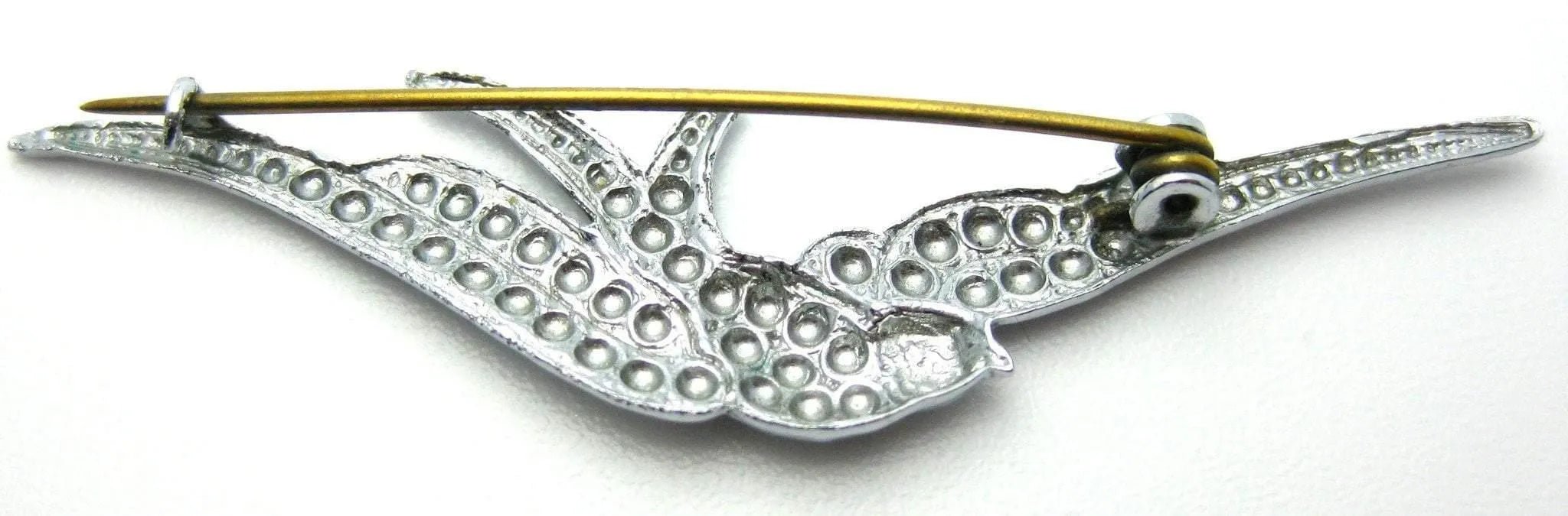 Vintage 1940's Swallow Brooch, view 3