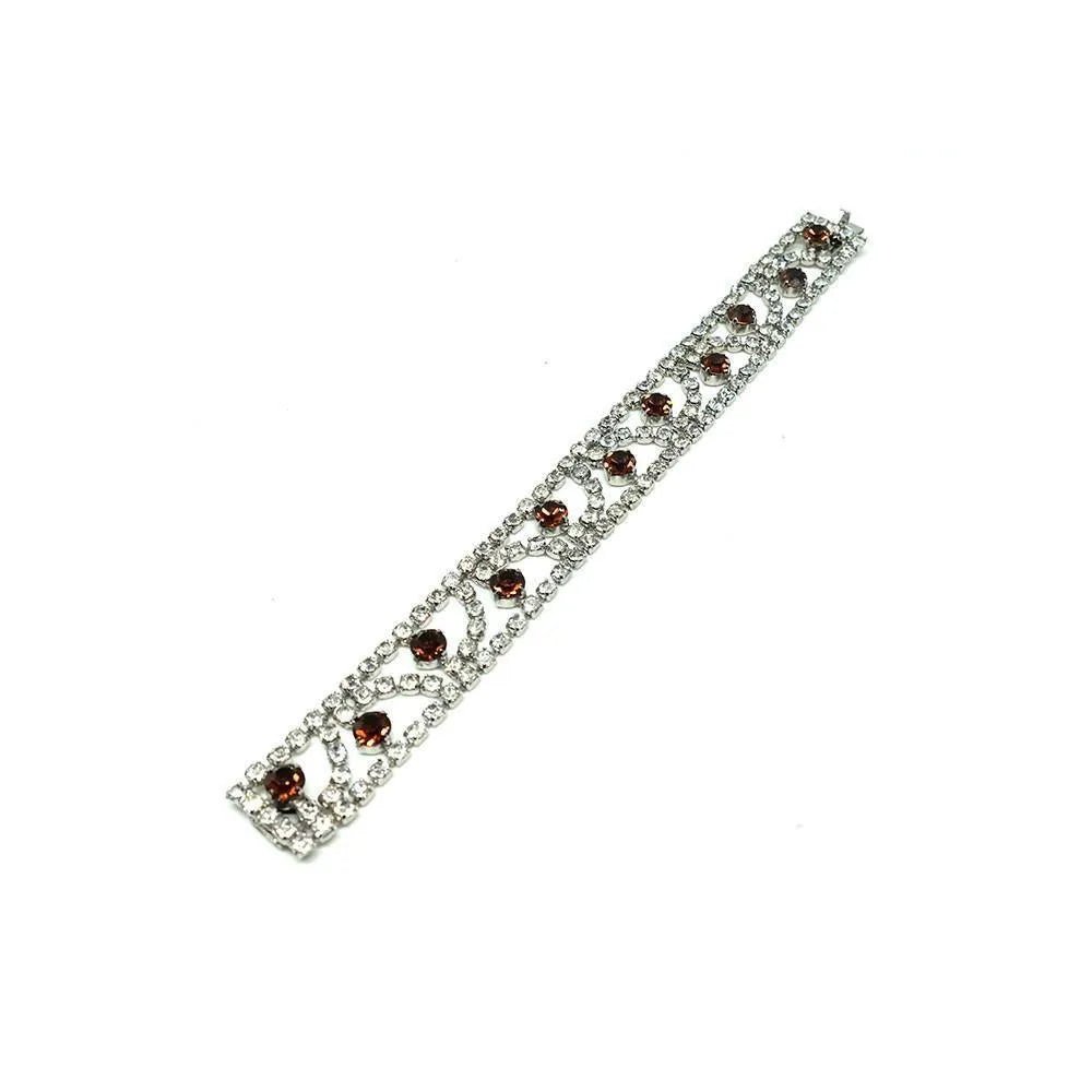 Pulsera Vintage 1950s Ámbar Diamante, view 4