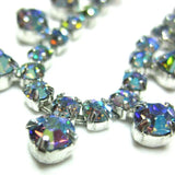 Vintage 1950s Aurora Borealis Blue Necklace