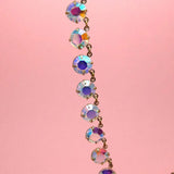 Vintage 1950's Aurora Borealis Choker Necklace (in necklace set)