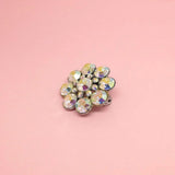 Vintage 1950s Aurora Borealis Flower Brooch