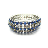 Vintage 1950s Blue Diamante Bracelet