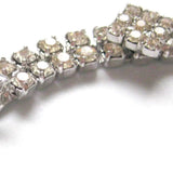 Vintage 1950s Diamante Double Bracelet