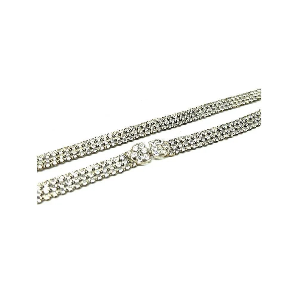 Cinturón de boda Vintage 1950s Diamante, view 2