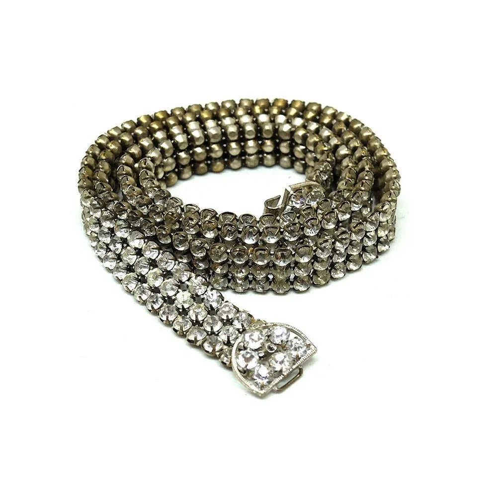 Cinturón de boda Vintage 1950s Diamante, view 3