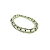 Vintage 1950s Double Row Diamanté Rhinestone Bracelet