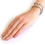 Vintage 1950s Double Row Diamanté Rhinestone Bracelet