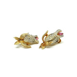 Vintage 1950's Francos Flower Earrings
